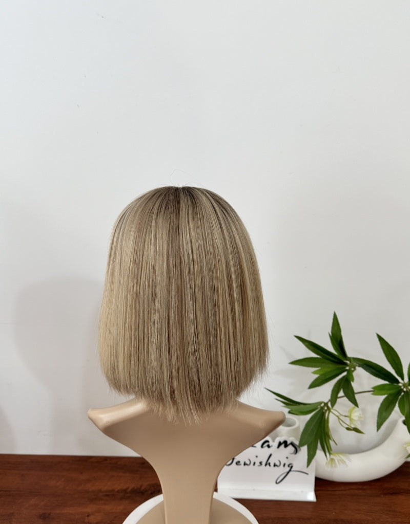 #8002 12inch No Layer HD Lace Top Wig