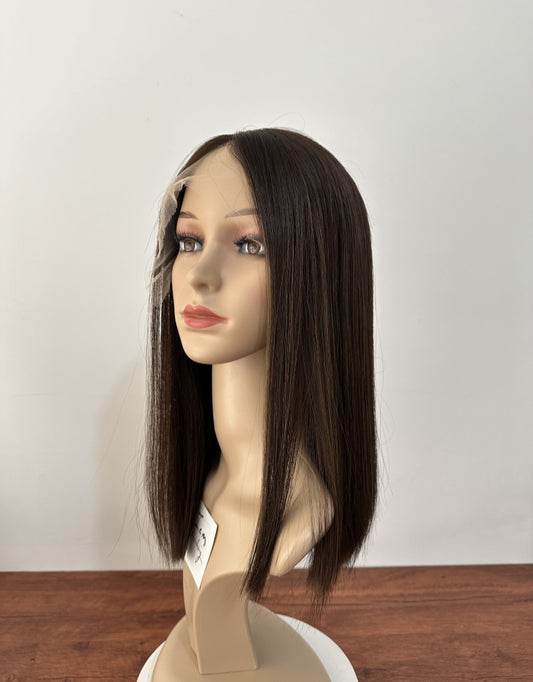 #4with Highlight 16inch HD Lace Top Wig