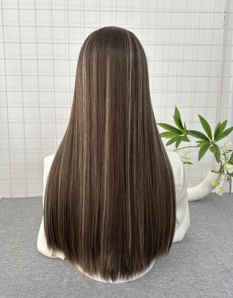 C-1 Lace Top Wig 24inches Straight Hair Slight Layer