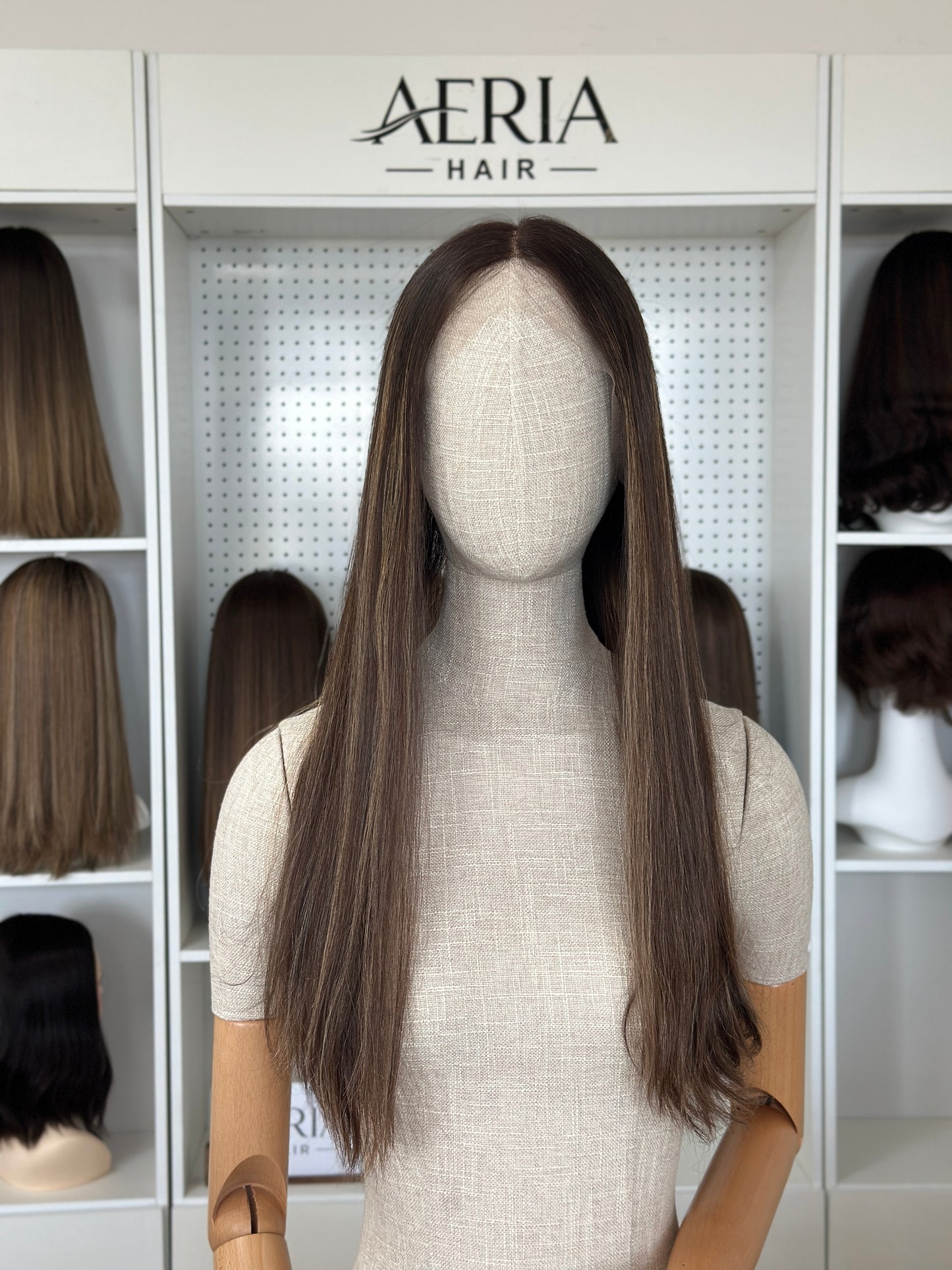24inch Straight Slight Layer Highlight Color Russian Hair Lace Top Wig Sheitel