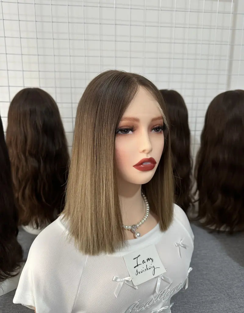 #4B10 Lace Top Wig 12Inch BOB