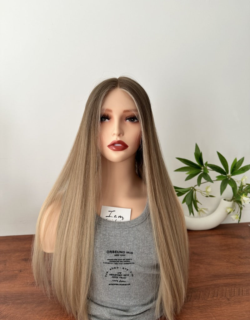 #C2 24inch Slight Layer HD Lace Top Wig
