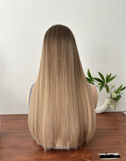 #C2 24inch Slight Layer HD Lace Top Wig