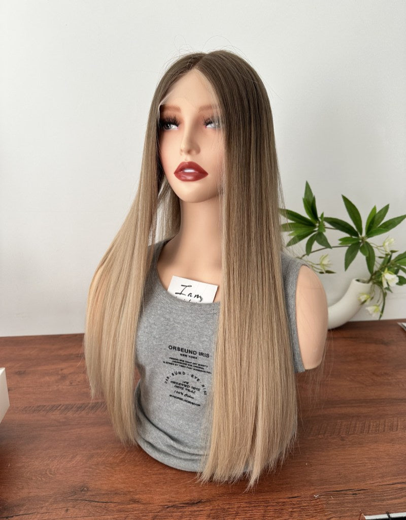 #C2 24inch Slight Layer HD Lace Top Wig