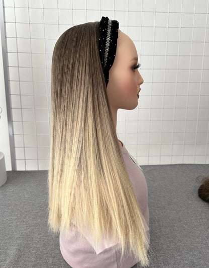 Bandfall Wig Gold 20inches Slight Layer Natural Straight Hair