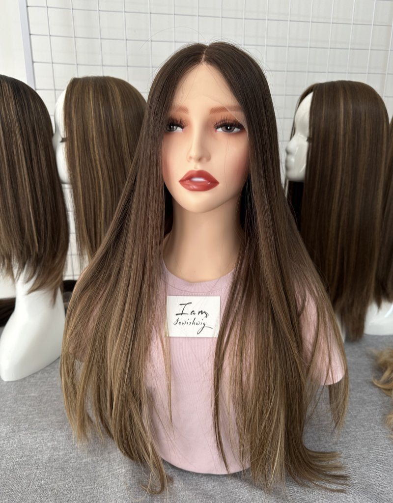 Lace Top Wig 22inches Slight Layer Natural Straight Hair