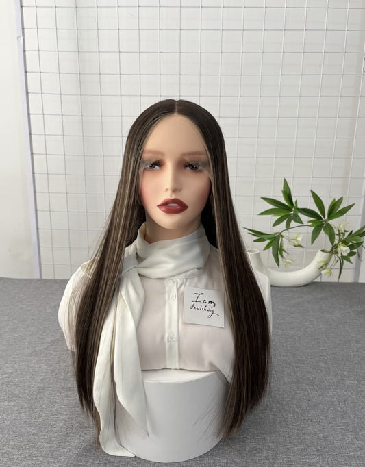 C-1 Lace Top Wig 24inches Straight Hair Slight Layer