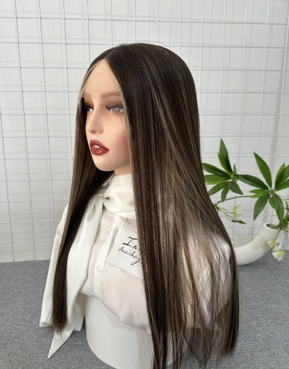 C-1 Lace Top Wig 24inches Straight Hair Slight Layer