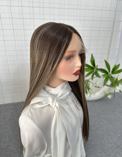 C-1 Lace Top Wig 24inches Straight Hair Slight Layer