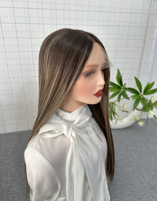 C-1 Lace Top Wig 24inches Straight Hair Slight Layer