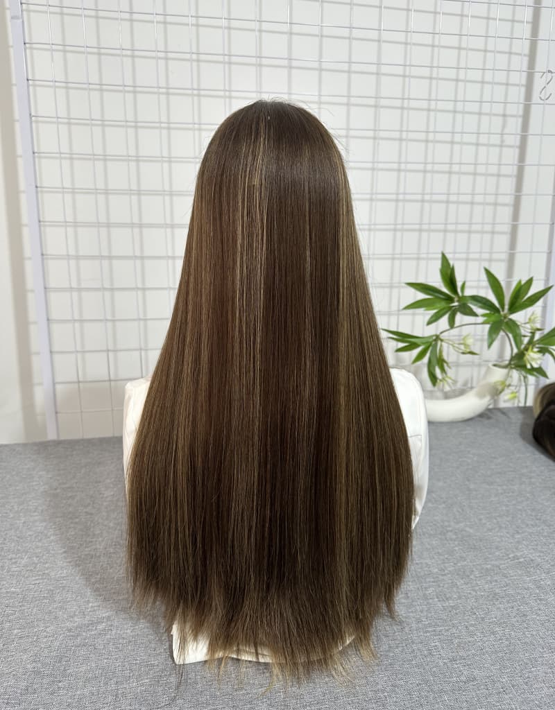 #612 Lace Top Wig 24inches Light Layer Natural Straight