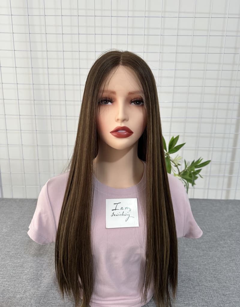 #612 Lace Top Wig 24inches Light Layer Natural Straight