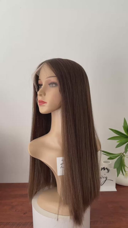 #612 22inch Slight Layer HD Lace Top Wig