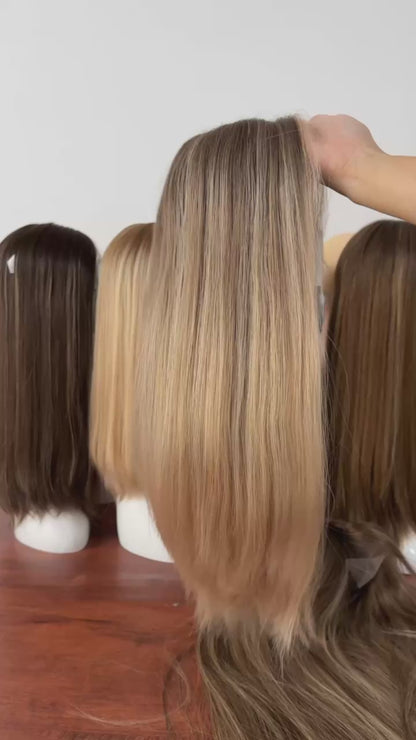 #C2 24inch Slight Layer HD Lace Top Wig
