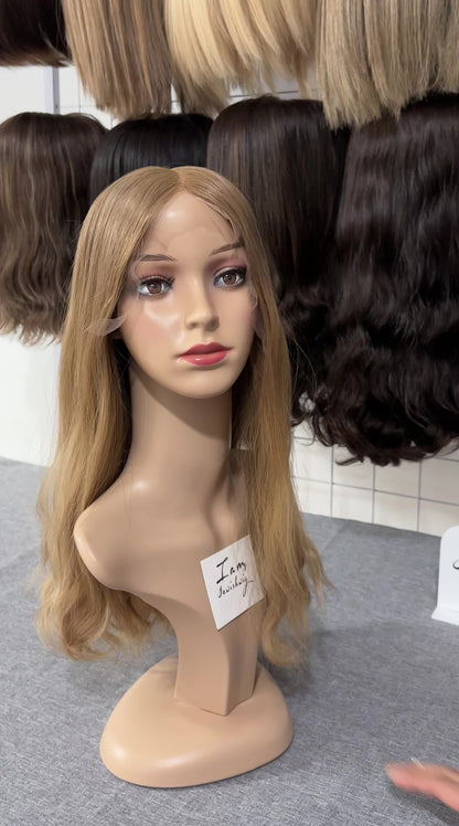 #714 Wavy 20inch Slight Layer HD Lace Top Wig