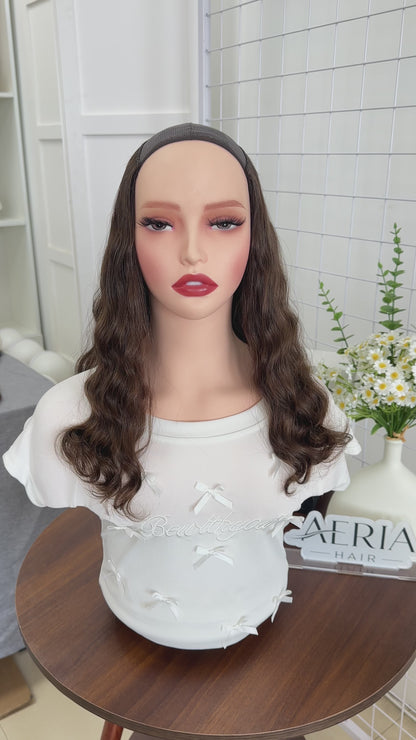 18 inch Slight Layer Natural Wave Russian Hair Hatfall Wig Hat Jewish Wig Sheitel