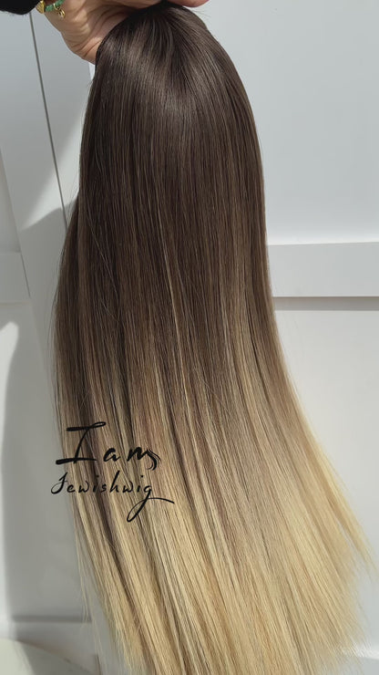 Bandfall Wig Gold 20inches Slight Layer Natural Straight Hair